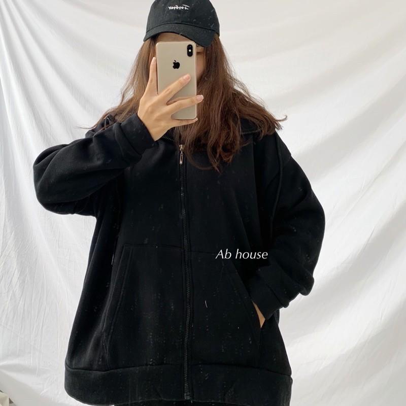 Áo khoác basic Zip trơn Unisex, áo khoác nỉ basic Zip trơn Unisex dáng rộng phong cách Hàn Quốc, Áo khoác nỉ hoodie trơn Unisex - Hoodie zip form rộng dáng suông basic ulzzang nam nữ