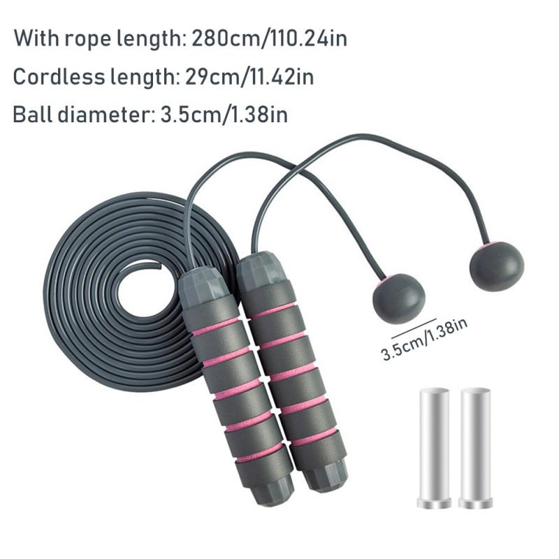 Mục Đích Kép Dây CordlessTraining Ropeless Dây Nhảy Có Thể Điều Chỉnh Có Trọng Số Tốc Độ Nhanh Chóng Nhảy Dây Cáp Bằng Vòng Bi