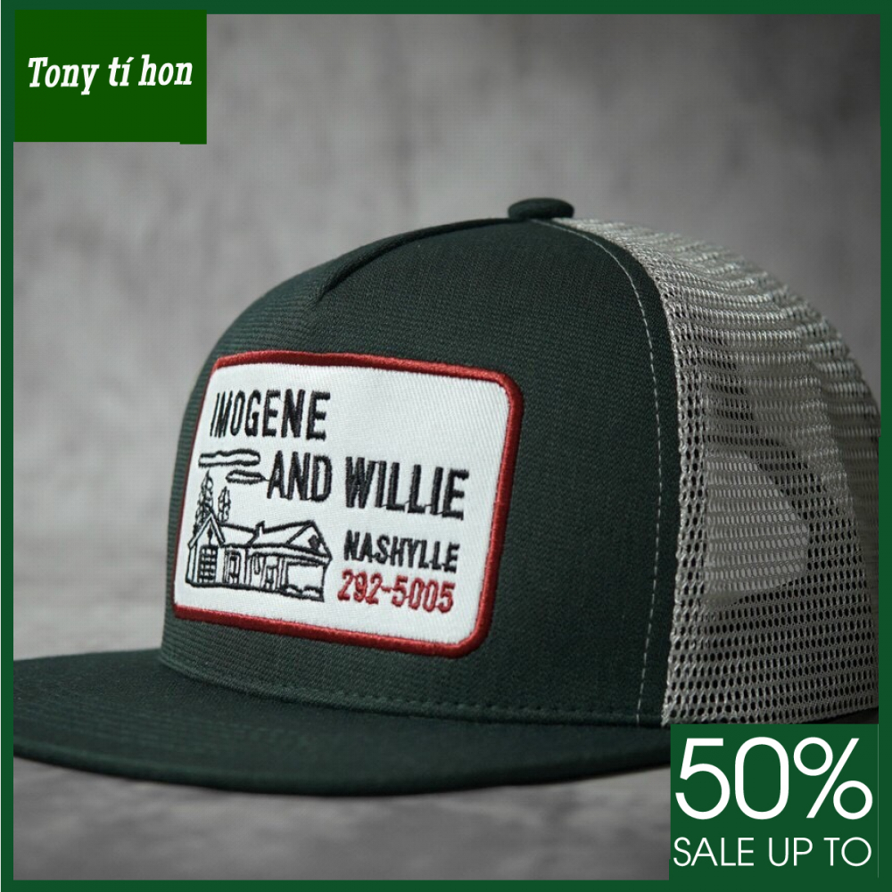 Tony tí hon - MŨ NÓN KẾT LƯỠI TRAI SNAPBACK WILLIE THỜI TRANG NAM NỮ CAO CẤP - màu đen