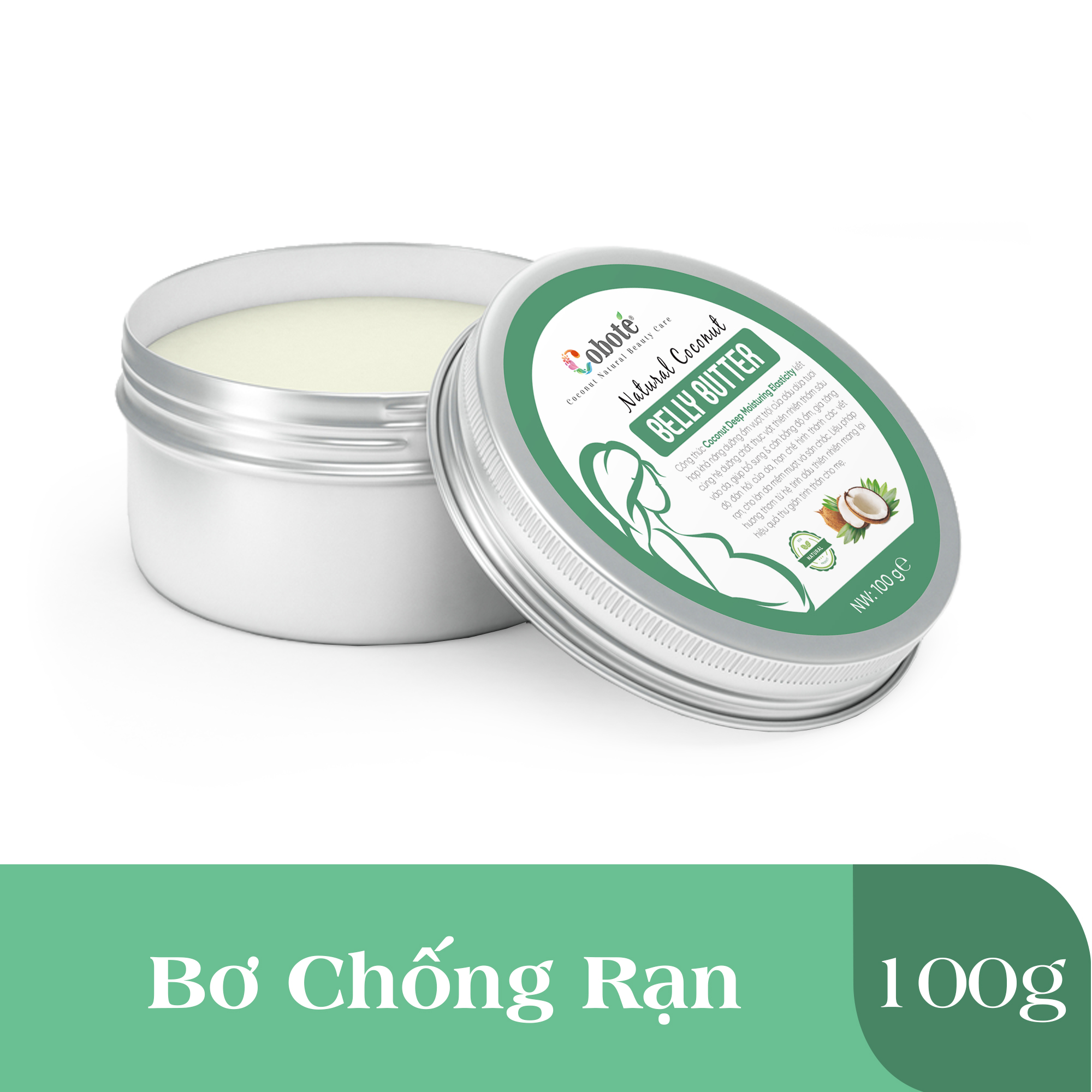 Bơ Ngừa Rạn Chăm Sóc, Dưỡng Ẩm Và Phục Hồi Da Bụng Đùi, Dùng Tốt Cho Mẹ Mang Thai, Mẹ Mới Sinh - Stretch Mark Treatment Butter