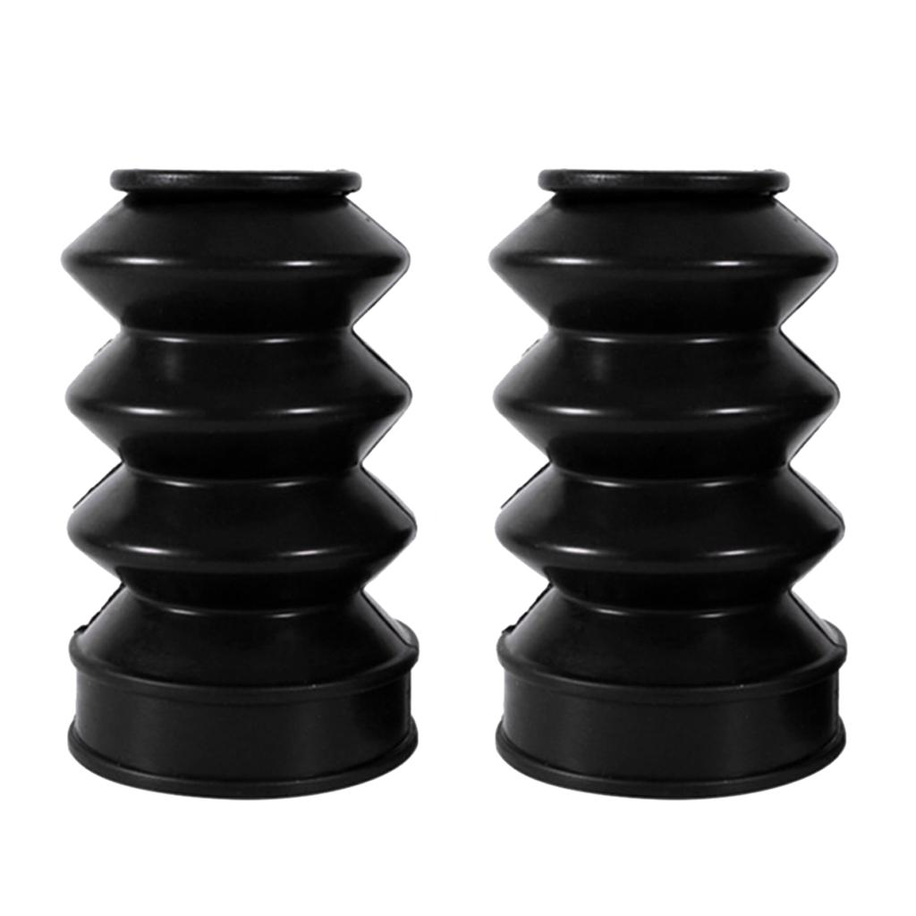 Black Rubber Fork Front Gaiter Boots for XL883 XL1200