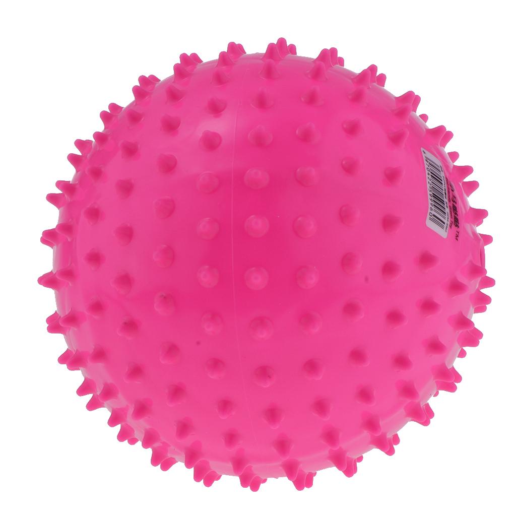 9 Inch Kids Knobby Bouncy Ball Spiky Sensory Ball for Yoga Massage