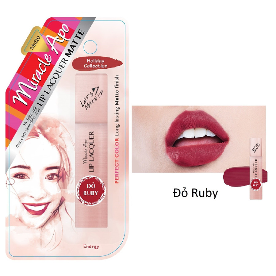 Son Kem Lì Miracle Apo Lip Lacquer Matte Holiday Collection