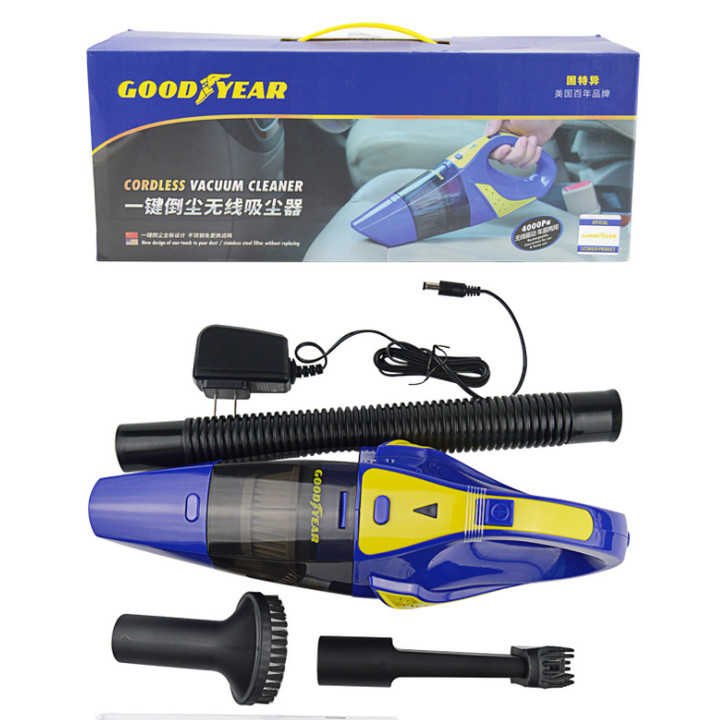 Máy hút bụi cầm tay không dây khô và ướt Goodyear GY-2897 Dung lượng pin 2400 mAh với công suất 75W - Hàng nhập khẩu