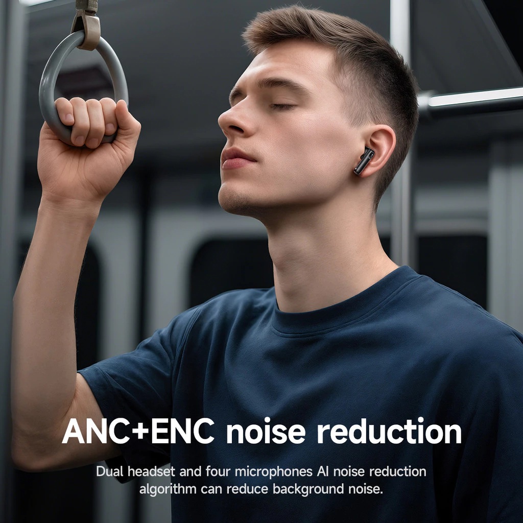 Tai nghe Bluetooth phiên dịch AI thông minh Hoco EQ27 Fun chống ồn ANC+ENC, Bluetooth 5.4, pin trâu 7h, hỗ trợ dịch thuật 134 ngôn ngữ khi gọi điện, trò chuyện, video call- Hàng chính hãng