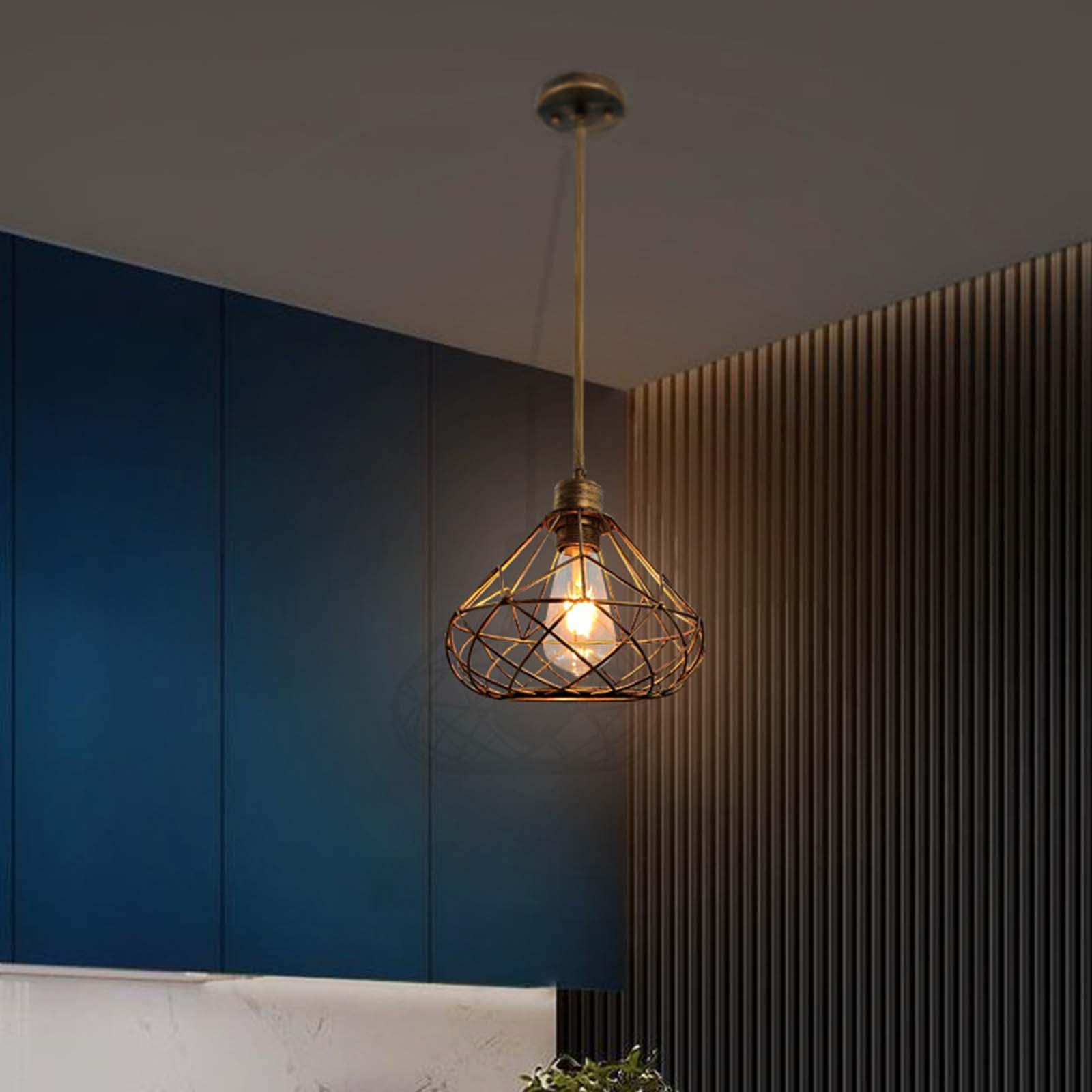 Rustic Lantern Chandelier Hanging Light Fixture for Farmhouse Party Bedroom 1m