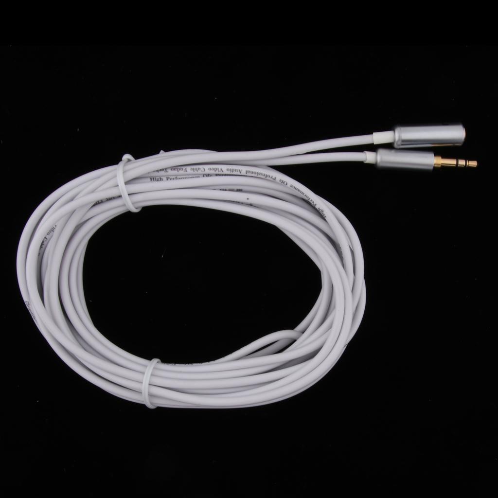 3.5mm Male to Female Auxiliary Stereo Audio Headphone Jack AUX Cable 0.5meter