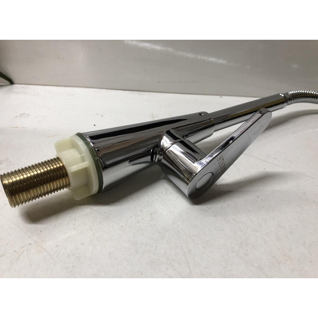 Vòi Rửa Chén Bát Lạnh Gắn Chậu Cần Lò Xo Inox Bóng