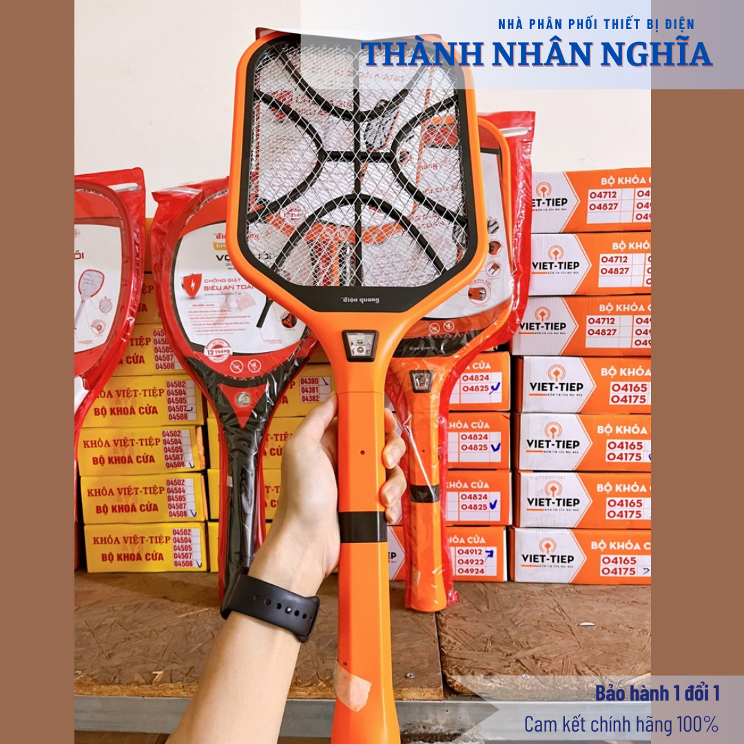 Bộ vợt muỗi đa năng Điện Quang ĐQ EMR08L OBL - Xả nhanh dòng điện 5 giây