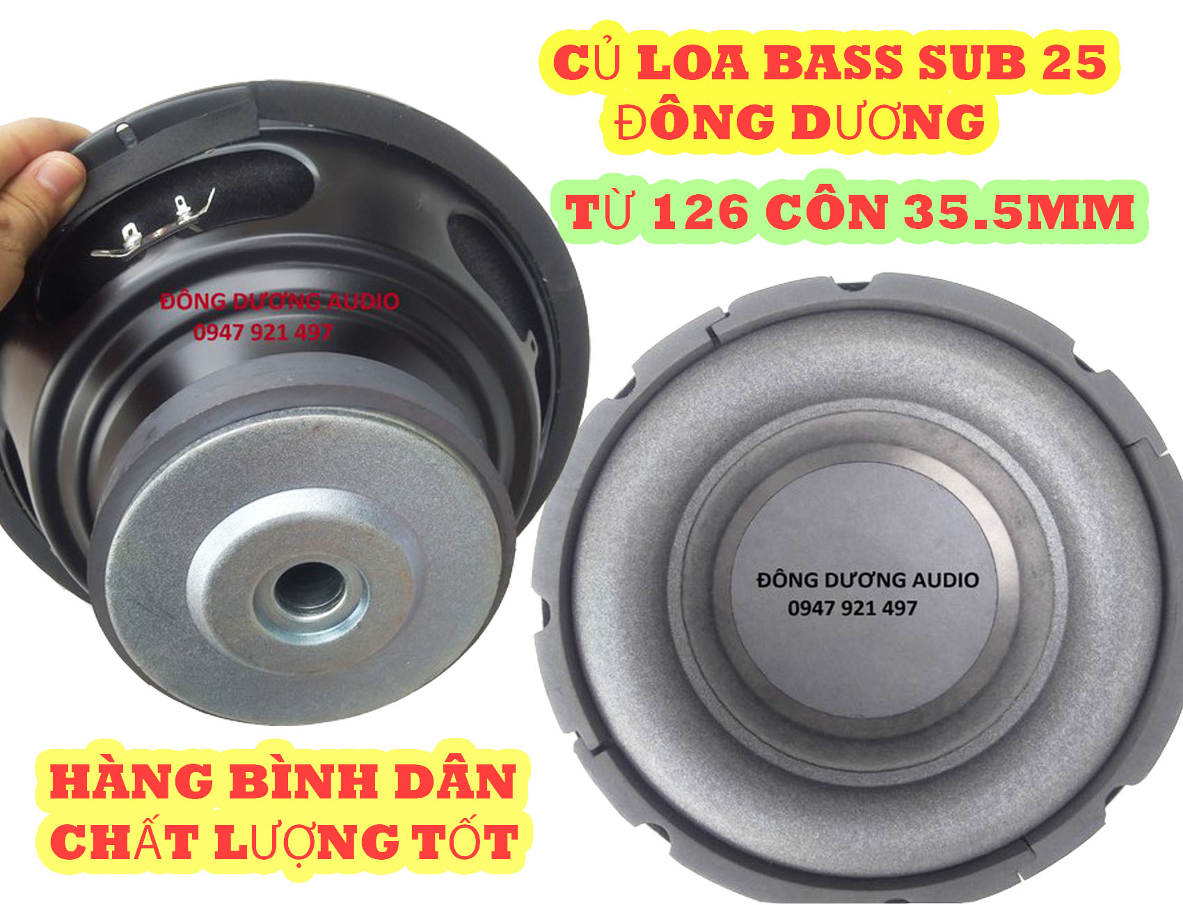 CỦ LOA SUB 25 GIÁ RẺ TỪ 126 - COIL 35.5MM - GIÁ 01 CÁI