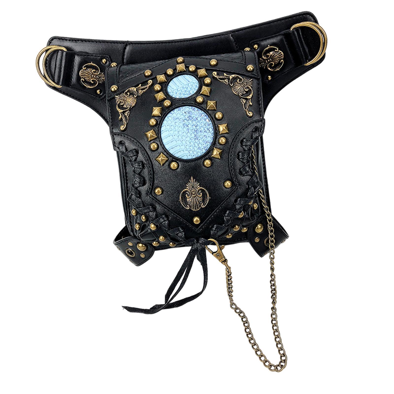 Crossbody Bags Steampunk Waist Bag Fanny Pack Adjustable Strap Women Men Fashion Waist Thigh Bag for Commuting Outdoor Camping