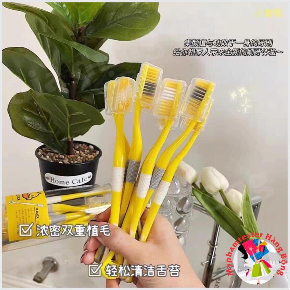 Bàn chải Vịt vàng G.DUCK kèm cạo lưỡi 2in1