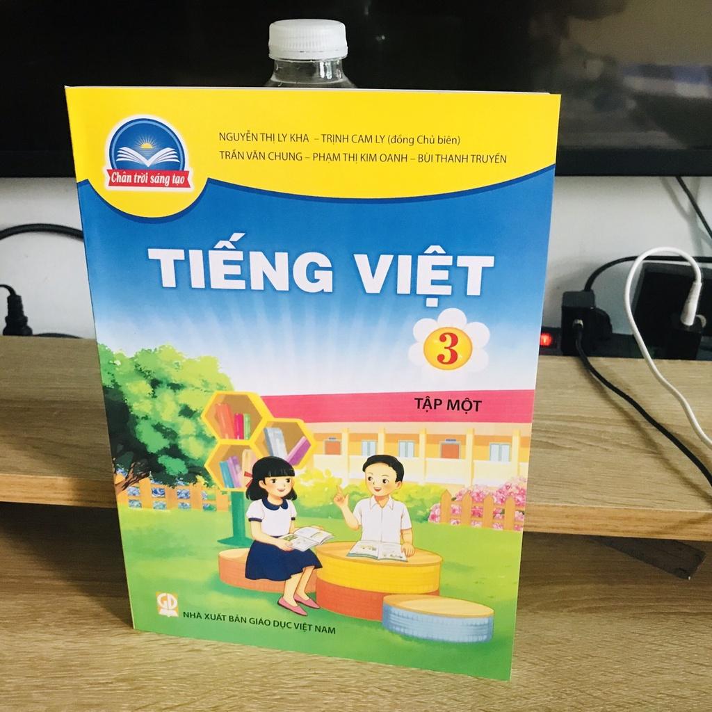 COMBO Bìa bao, tiếng việt+vbt lớp 3 theo chân trời sáng tạo, tặng kèm bìa bao kính đẹp