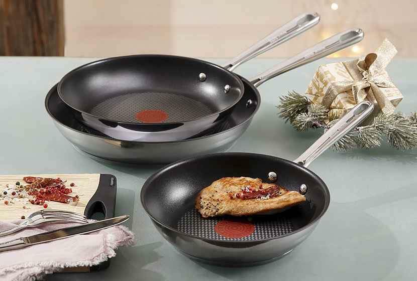 Chảo Chống Dính Tefal Jamie Oliver, Đường Kính 24cm, Dẫn Nhiệt Tốt, Dùng Cho Mọi Loại Bếp, Nhập Đức, Hàng Chính Hãng