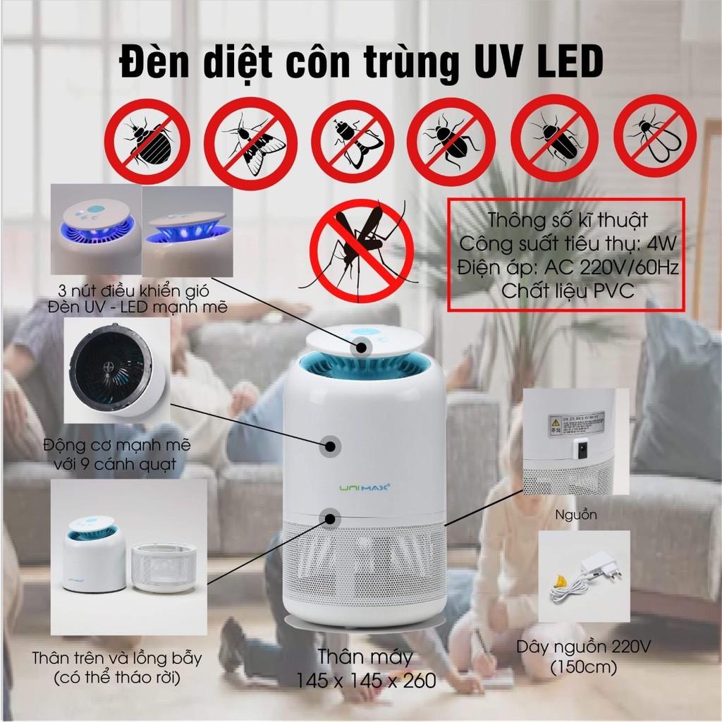 Đèn Muỗi Unimax UMB 501W Cho Diện Tích 65m2, Đèn Bắt Muỗi Bằng Tia UV, Hiệu Quả, An Toàn Với Trẻ Nhỏ, Nội Địa Hàn