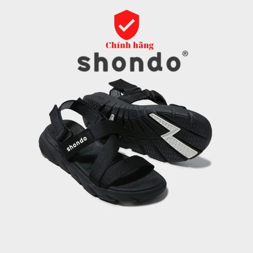 [ Chính Hãng ] Giày Sandals SHONDO F6 Sport đen full F6S301