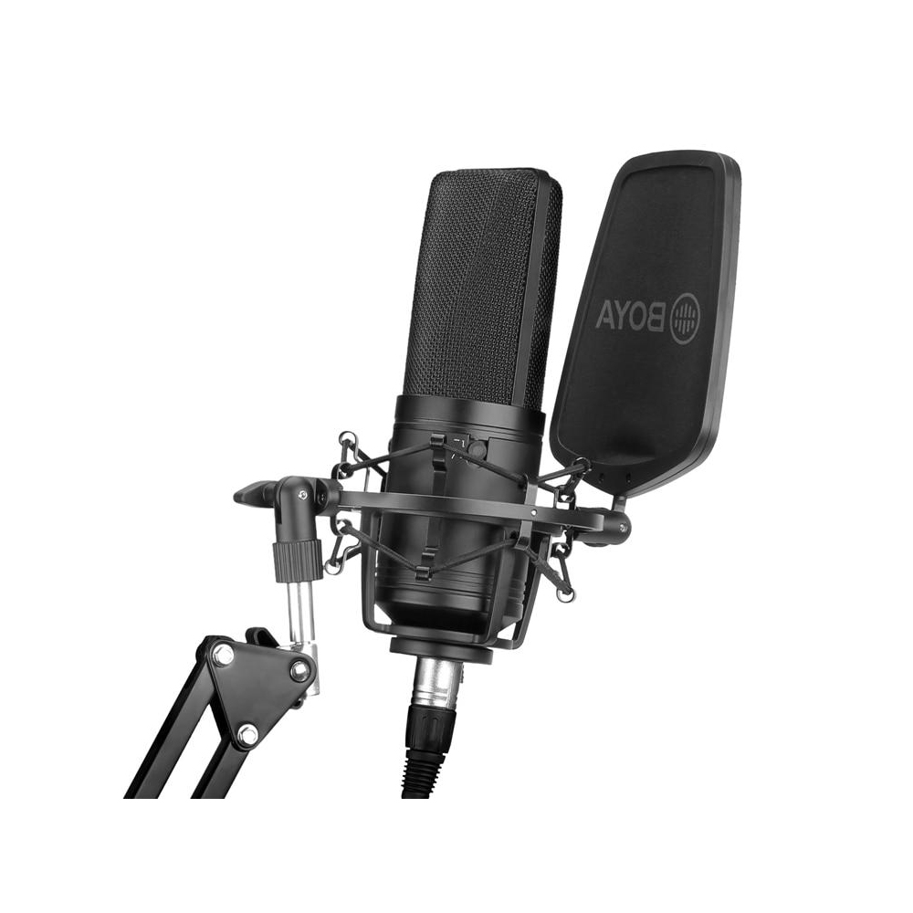 Phụ Kiện Âm Thanh | Micro Thu Âm Chuyên Nghiệp BOYA USB &amp; Large-Diaphragm Condenser Mic BY-M1000 - Hàng Chính Hãng