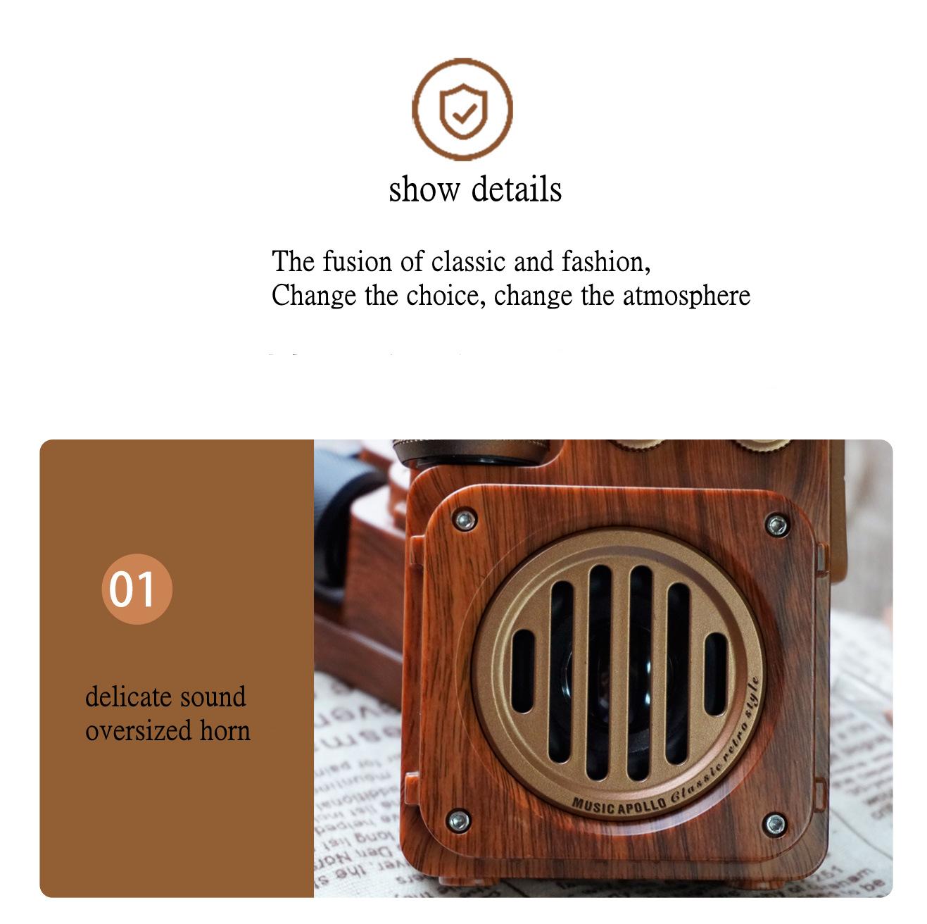 LE Apollo A6 Retro bluetooth phát thanh mới