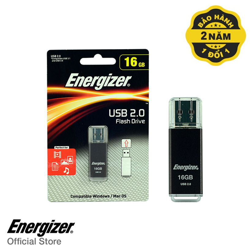 USB 16Gb Energizer màu đen - FUSSKC016R