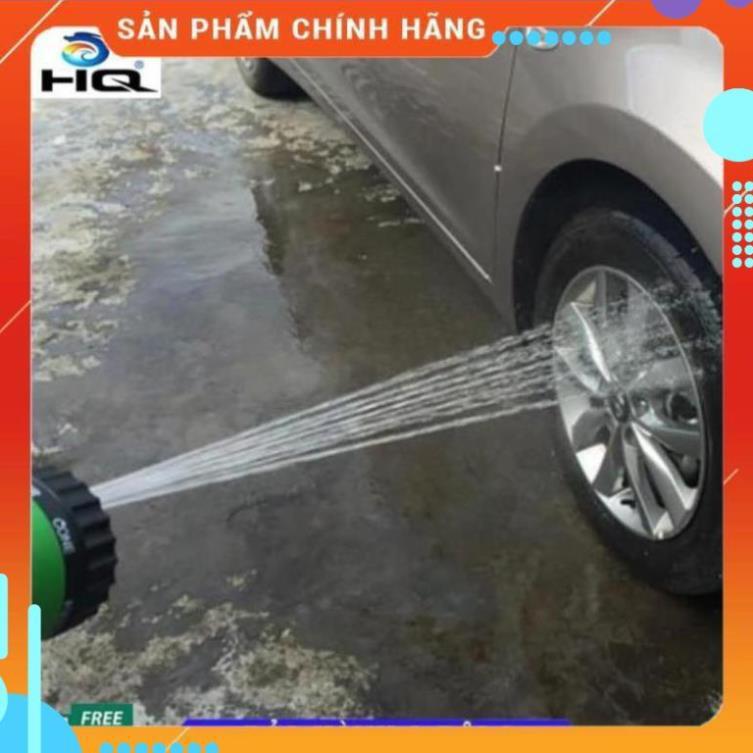 Vòi xịt rửa xe,Vòi phun nước tưới cây tăng áp thông minh 8 chế độ 815621 (cút đồng,nối đồng - dây xanh)