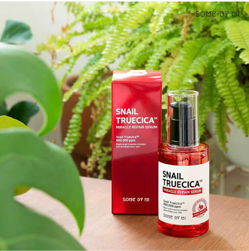 Bộ 3 Sản Phẩm Dưỡng Da, Cải Thiện Sẹo Lõm Some By Mi Snail Truecica Miracle Repair Gồm Toner Snail 135ml + Serum Snail 50ml + Kem dưỡng Snail 60g