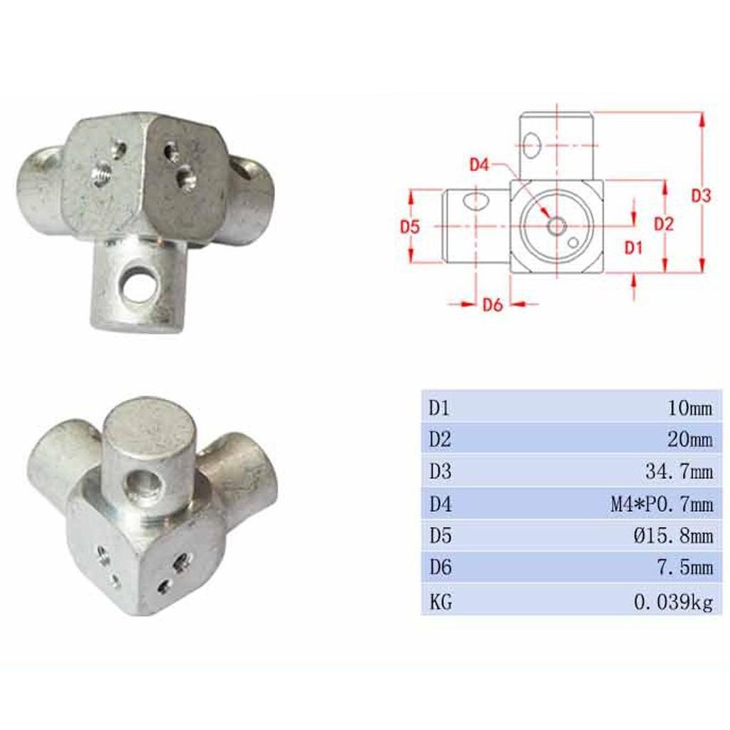 Three Way Stage Bracket Elbow Connector