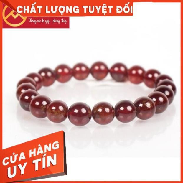 Vòng tay phong thủy Garnet 8 li - Ngọc Hồng Lựu biểu tượng của tình yêu
