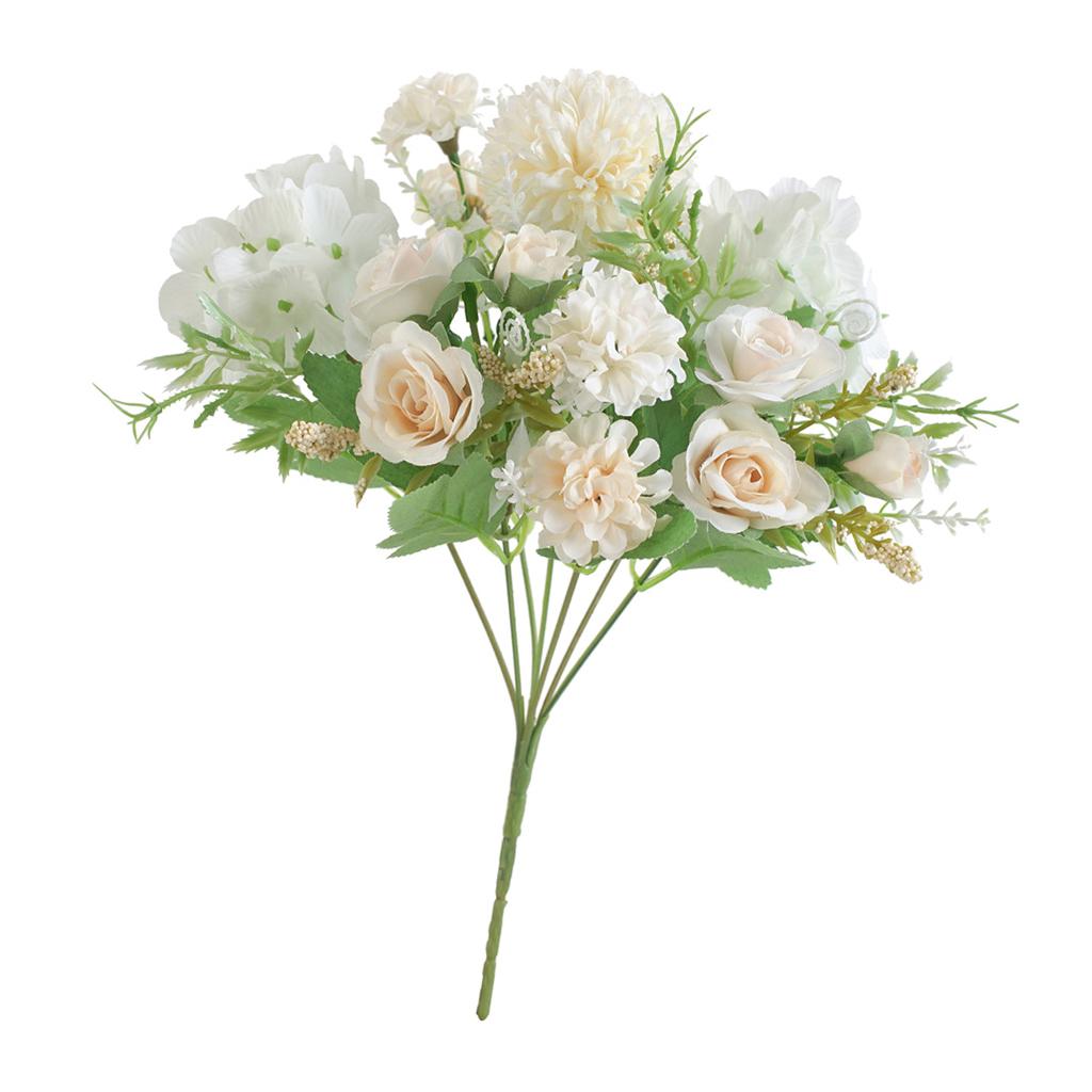 Artificial Rose Flower Bouquet Wedding Home Floral Decor
