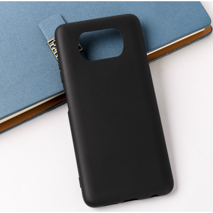 Ốp lưng silicon dẻo màu đen cho POCO X3 NFC