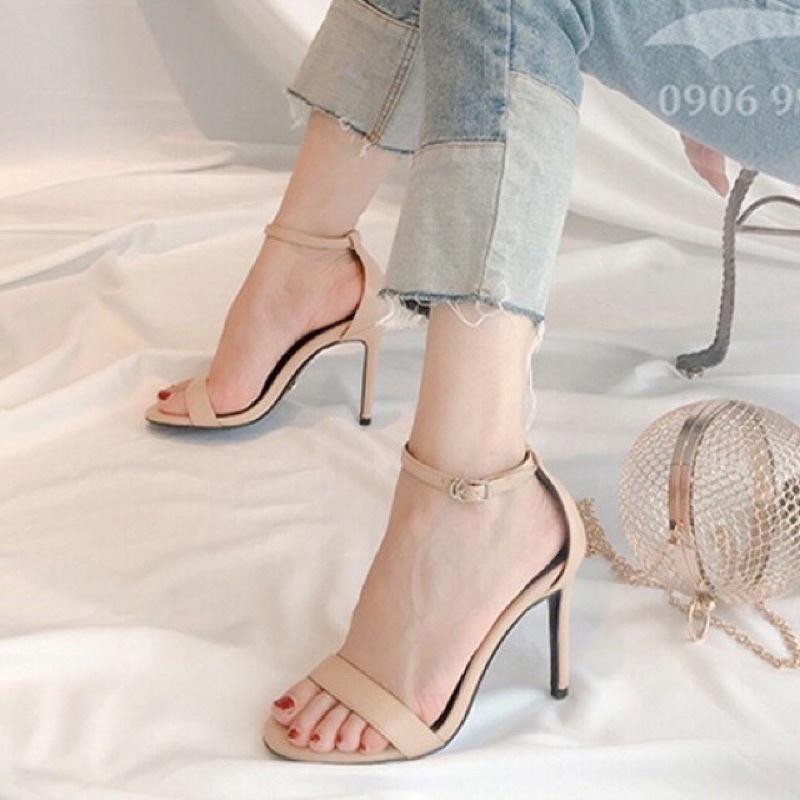 Giày sandal gót nhọn 9p