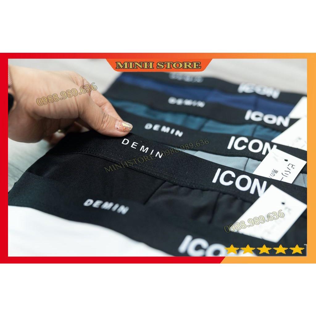 Quần lót nam thun lạnh tam giác ICON Demin, Quần sịp nam tam giác chéo co dãn 4 chiều kháng khuẩn siêu mát SIC01 - MS66