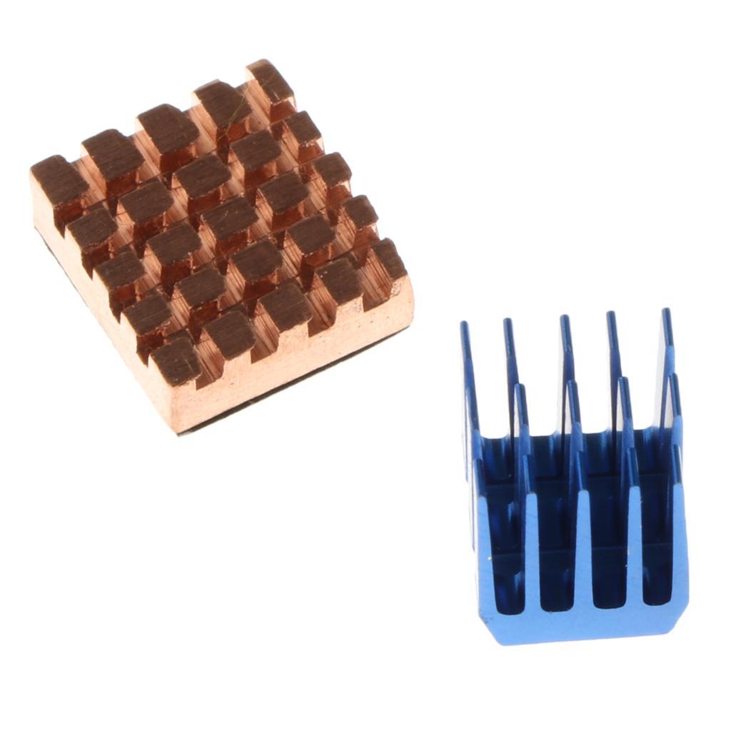 Copper Aluminium Cooling  Heat Sinks with Thermal Pad for  Pi