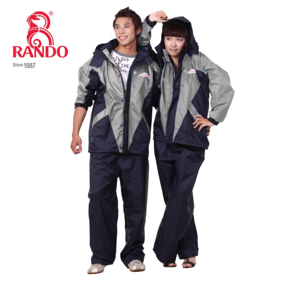 BỘ QUẦN ÁO MƯA GEM 2 Lớp, RANDO Chính Hãng, Lớp Lưới Thoáng Mát, Vải Dù Bền Bỉ Không Thấm Nước, Phản Quang Cho Đi Phượt