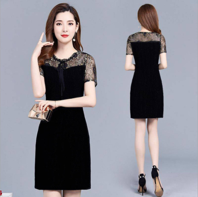 Đầm Dáng Ôm Pha REN Cao Cấp Màu Sắc Nhã Nhặn Thật Sự Phù Hợp Để Tới Công Sở Haint Boutique D15