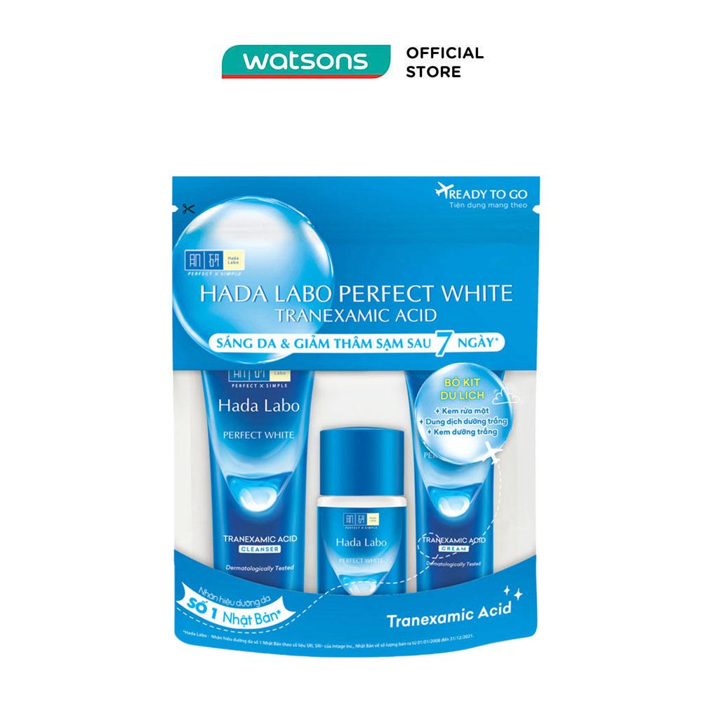 Bộ Hada Labo Dưỡng Trắng Perfect White Travel Kit