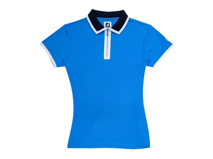 Áo Cộc Tay Golf Nữ FJ Women's Contrast Zipped Pique Shirt - 82669