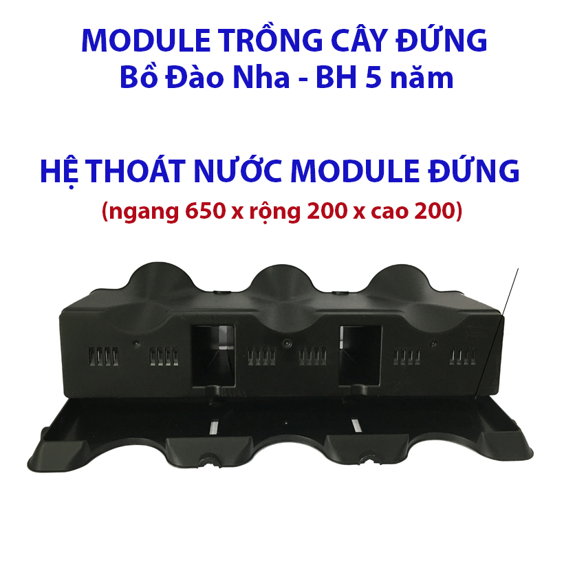 Chậu Trang Trí Cây Ban Công Đứng Vertical nhập khẩu Minigarden Bồ Đào Nha KÈM giải pháp Tưới Nhỏ Giọt Bán tự động dù ban công KHÔNG có vòi cấp nước