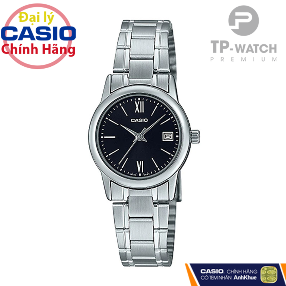 Đồng Hồ Nữ Dây Thép Casio Standard LTP-V002D-1B3UDF Chính Hãng - LTP-V002D-1B3