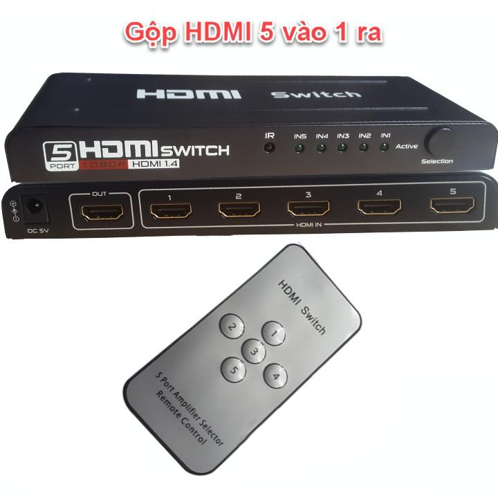 Bộ Gộp HDMI 5 vào 1 ra Cao cấp