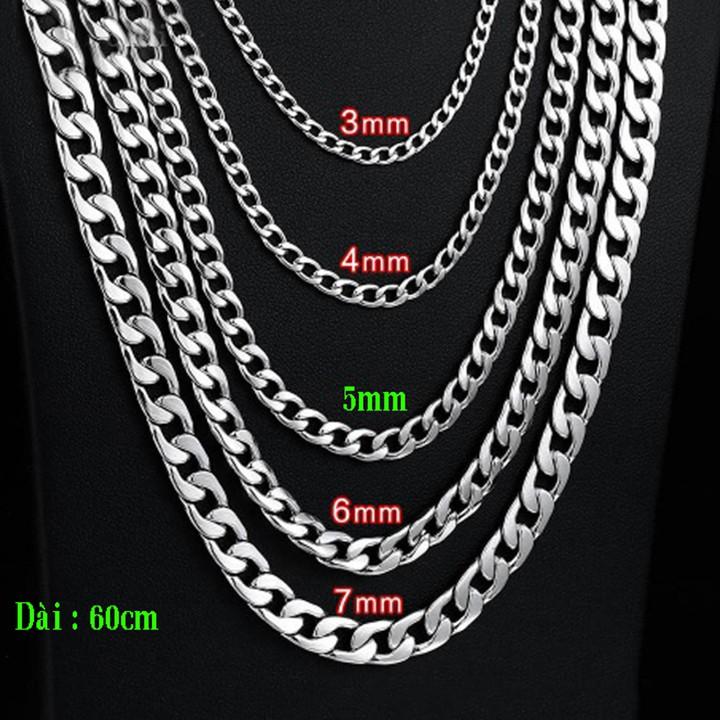 Dây chuyền nam kiểu lặc 7mm cực đẹp
