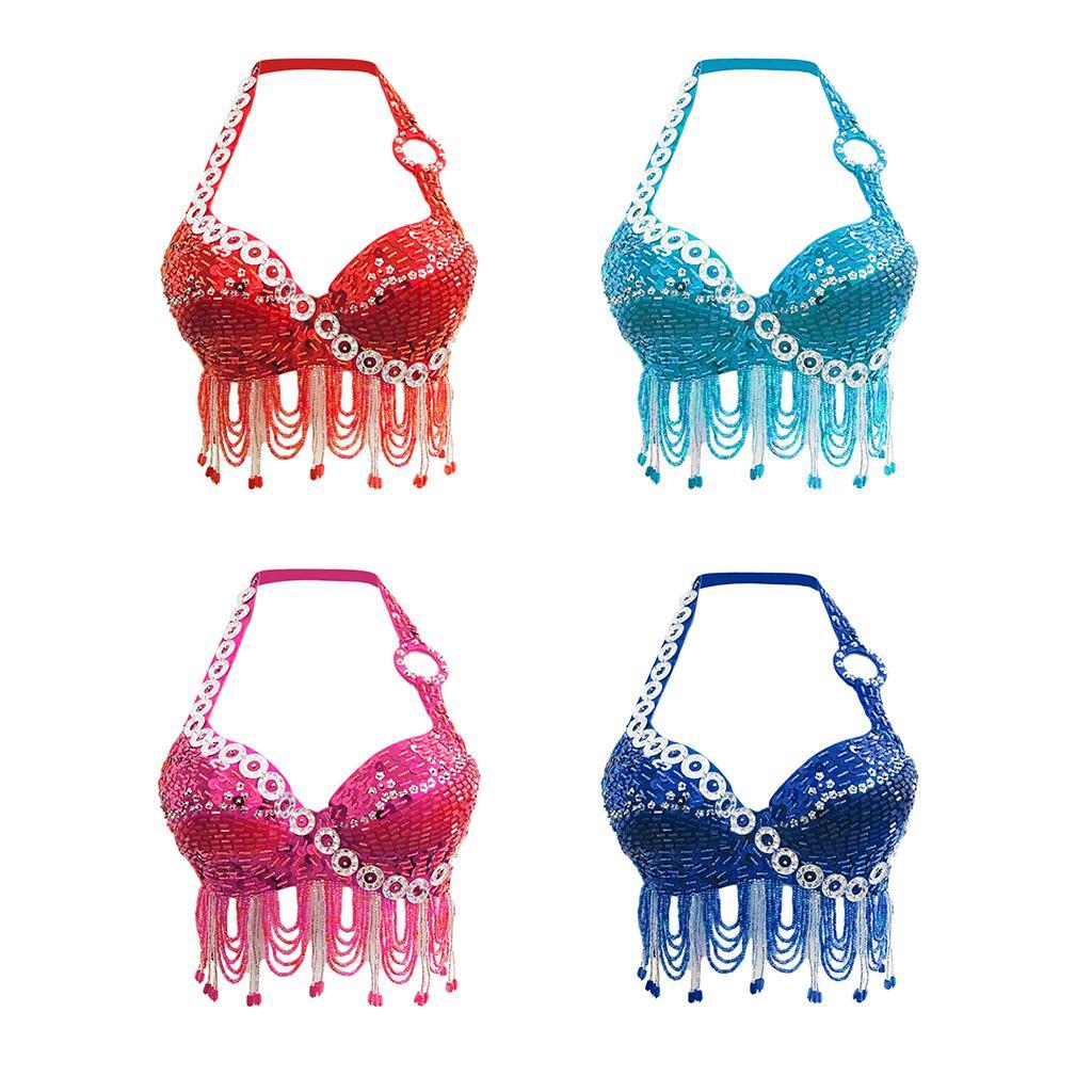 Womens Belly Dance Costume Bra Top Indian Belly Dancer Performance Outfit