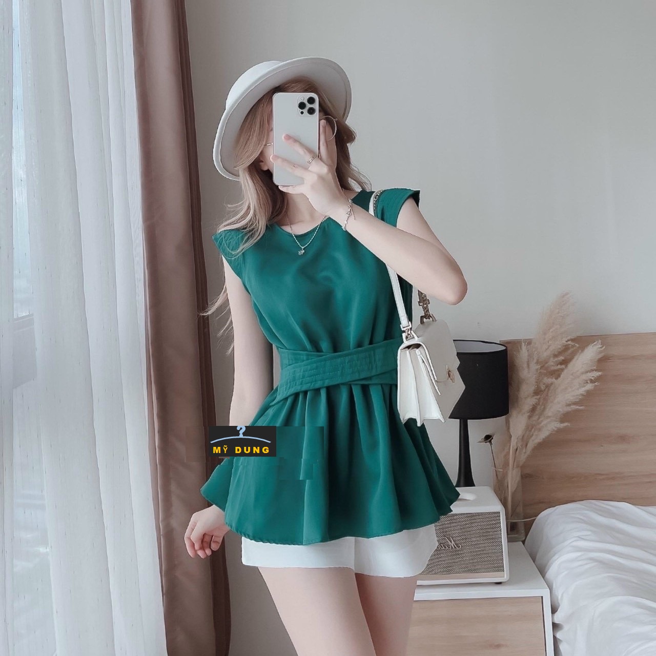 ÁO KIỂU SÁT NÁCH DÂY EO- CHẤT DŨI,MỀM, MỊN, CỰC MÁT-SIU CƯNG CÁC NÀNG ƠI