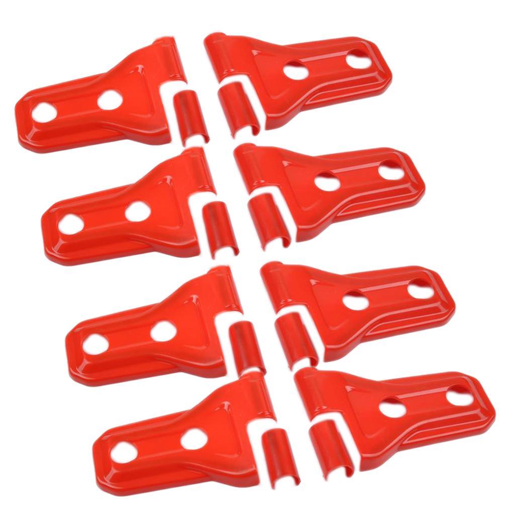 Fit for 07-18 Wrangler JL 4dr Red ABS Door Hinge Cover Protector Trim