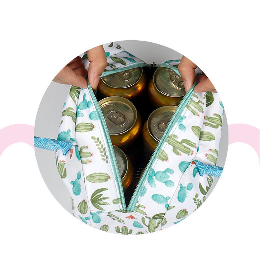 2x Portable Lunch Bag Student Lunch Box Picnic Case Storage Bag