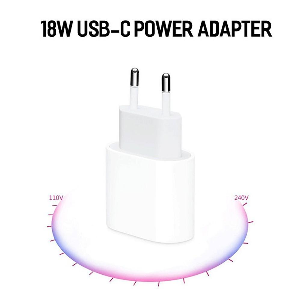 Bộ sạc Iphone 18W công nghệ sạc siêu nhanh PD, cáp sạc nhanh USB-TypeC