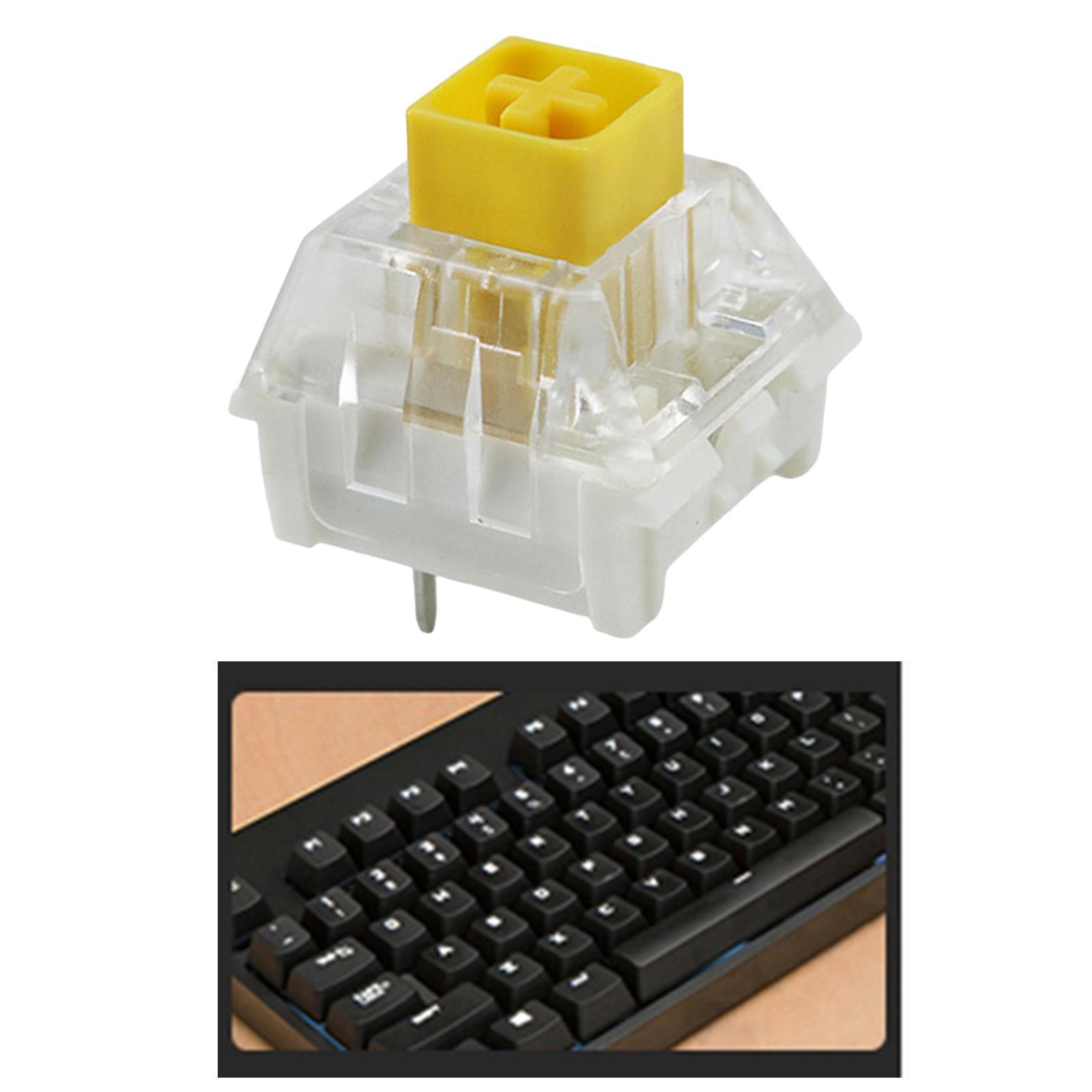 2-3pack Box Switches for Mechanical Gaming Keyboards Water Resistant yellow