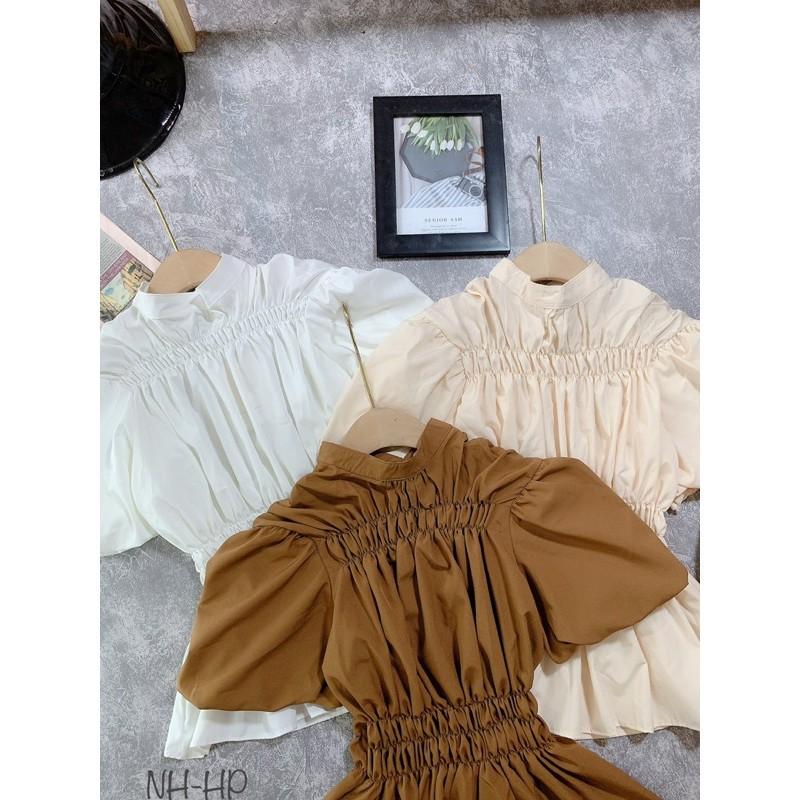 Áo bo chun tay bồng thời trang sành điệu DOREN DRA009