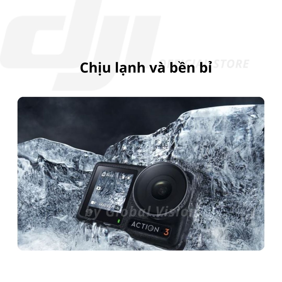 Camera hành động DJI Osmo Action 3 máy quay hành trình 4K 120fps, góc siêu rộng, hoạt động tốt nhiệt độ thấp (DJI OA 3) - Hàng chính hãng