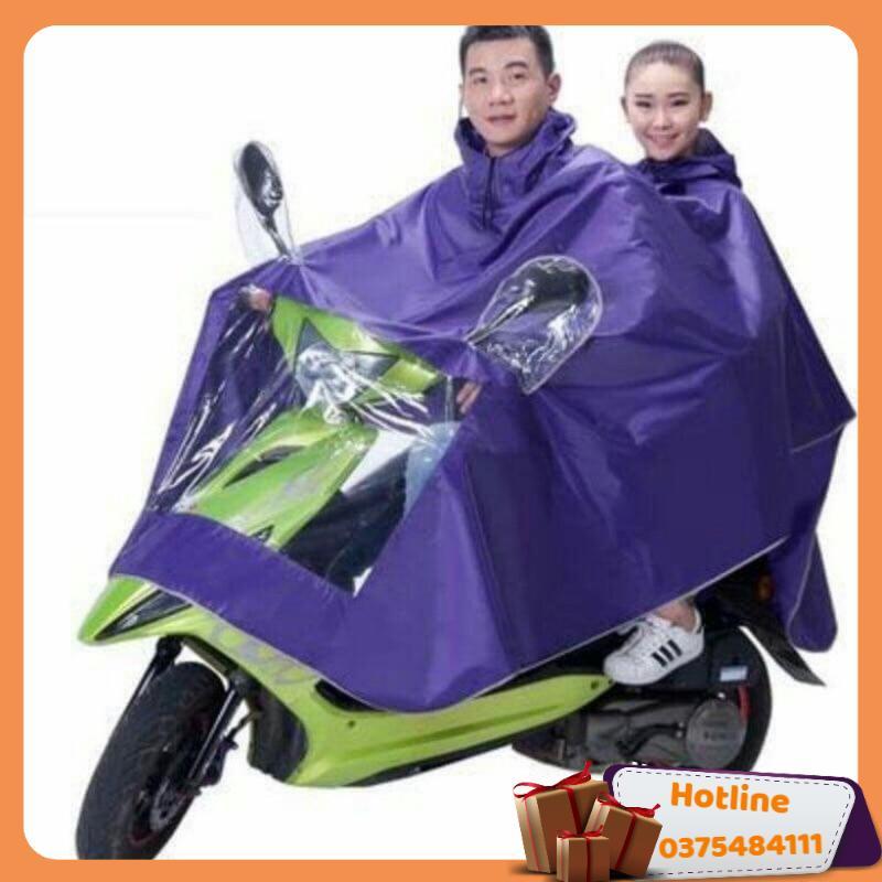 Áo Mưa Phản Quang 2 Đầu Có Kính Che Mặt Tiện Lợi - Hàng Loại 1