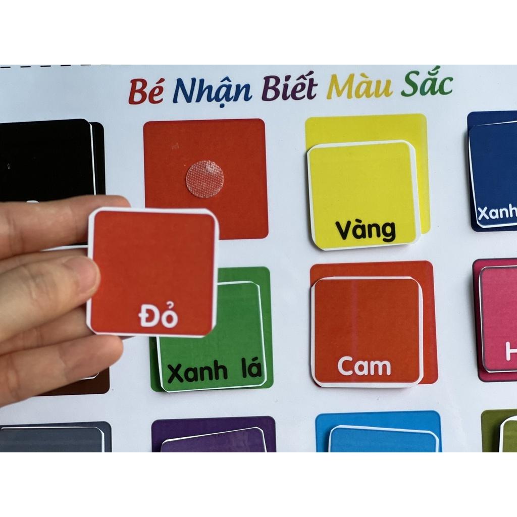Monsi Edu Học liệu montessori màu sắc cho bé F85M